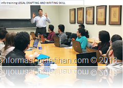 info training Membuat dan Menyusun Dokumen Hukum 