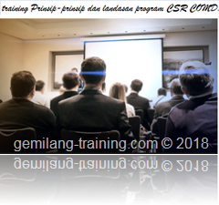 training Prinsip-prinsip dan landasan program CSR COMDEV di jakarta pelatihan Systematic Monitoring & Evaluation MONEV For Program Development jakarta